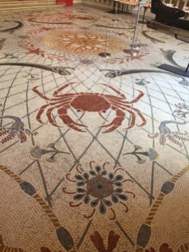 Floor mosaic on the 1st floor foyer (C) K. Hin
